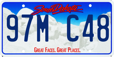 SD license plate 97MC48