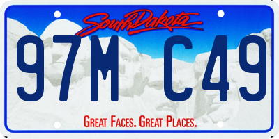 SD license plate 97MC49