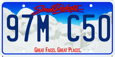 SD license plate 97MC50