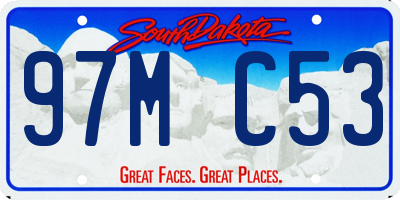SD license plate 97MC53