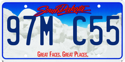 SD license plate 97MC55