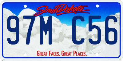 SD license plate 97MC56