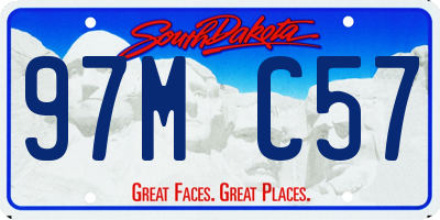 SD license plate 97MC57