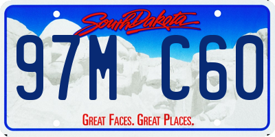 SD license plate 97MC60