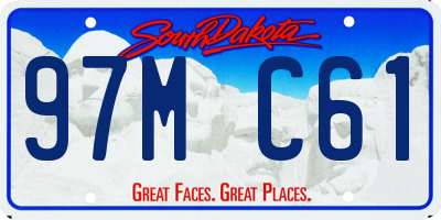 SD license plate 97MC61