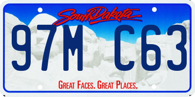 SD license plate 97MC63