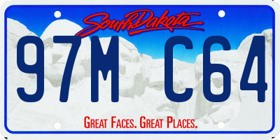 SD license plate 97MC64