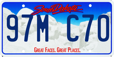 SD license plate 97MC70