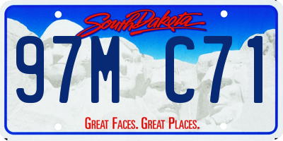 SD license plate 97MC71