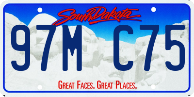 SD license plate 97MC75