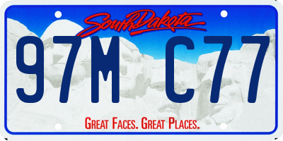 SD license plate 97MC77