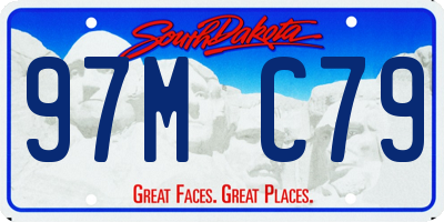 SD license plate 97MC79