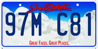 SD license plate 97MC81