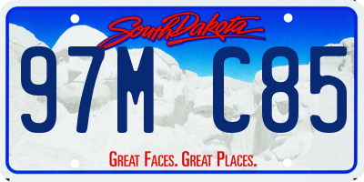 SD license plate 97MC85