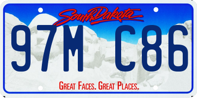 SD license plate 97MC86
