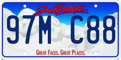 SD license plate 97MC88
