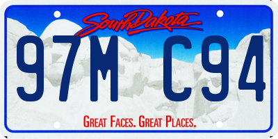 SD license plate 97MC94