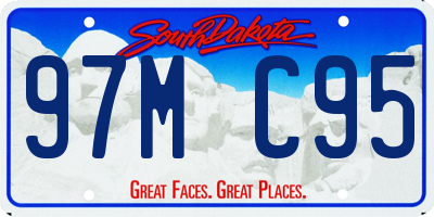 SD license plate 97MC95