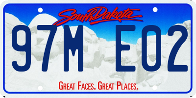 SD license plate 97ME02