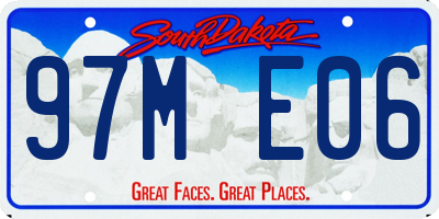 SD license plate 97ME06