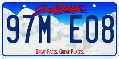 SD license plate 97ME08