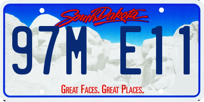 SD license plate 97ME11