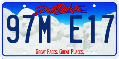 SD license plate 97ME17