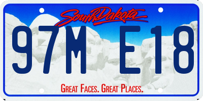 SD license plate 97ME18