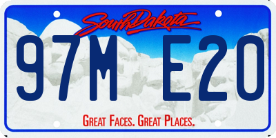 SD license plate 97ME20