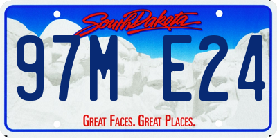 SD license plate 97ME24