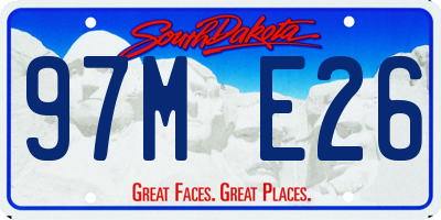 SD license plate 97ME26