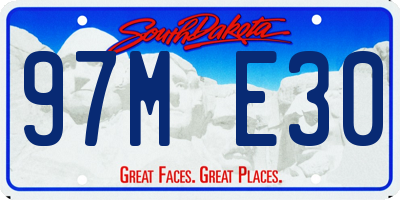 SD license plate 97ME30