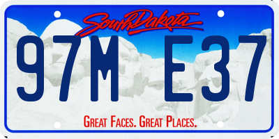SD license plate 97ME37