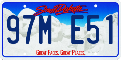SD license plate 97ME51