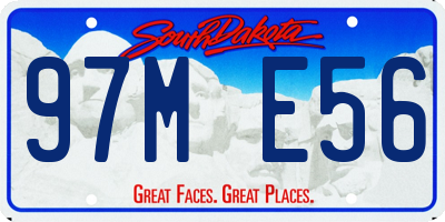 SD license plate 97ME56