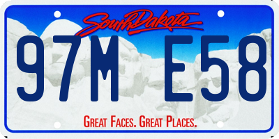 SD license plate 97ME58