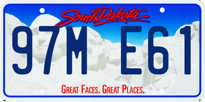 SD license plate 97ME61