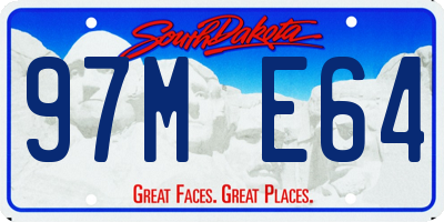 SD license plate 97ME64