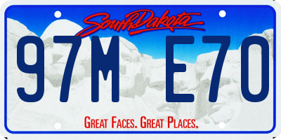 SD license plate 97ME70