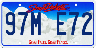 SD license plate 97ME72