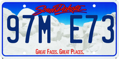 SD license plate 97ME73