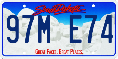 SD license plate 97ME74