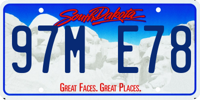 SD license plate 97ME78