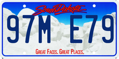 SD license plate 97ME79