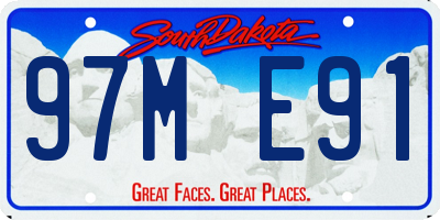 SD license plate 97ME91