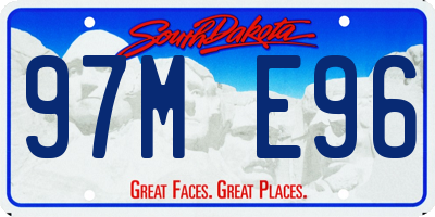 SD license plate 97ME96