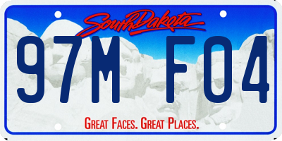 SD license plate 97MF04