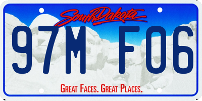 SD license plate 97MF06