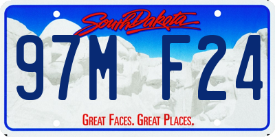 SD license plate 97MF24