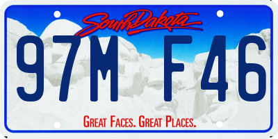 SD license plate 97MF46